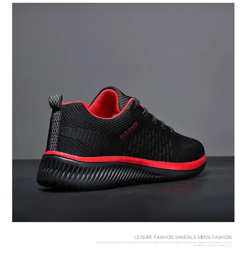 Men Running Walking Knit Shoe Casual Sneakers Breathable Sports Running Athletic Gym Lightweight Outdoor Women Shoes Size38-47