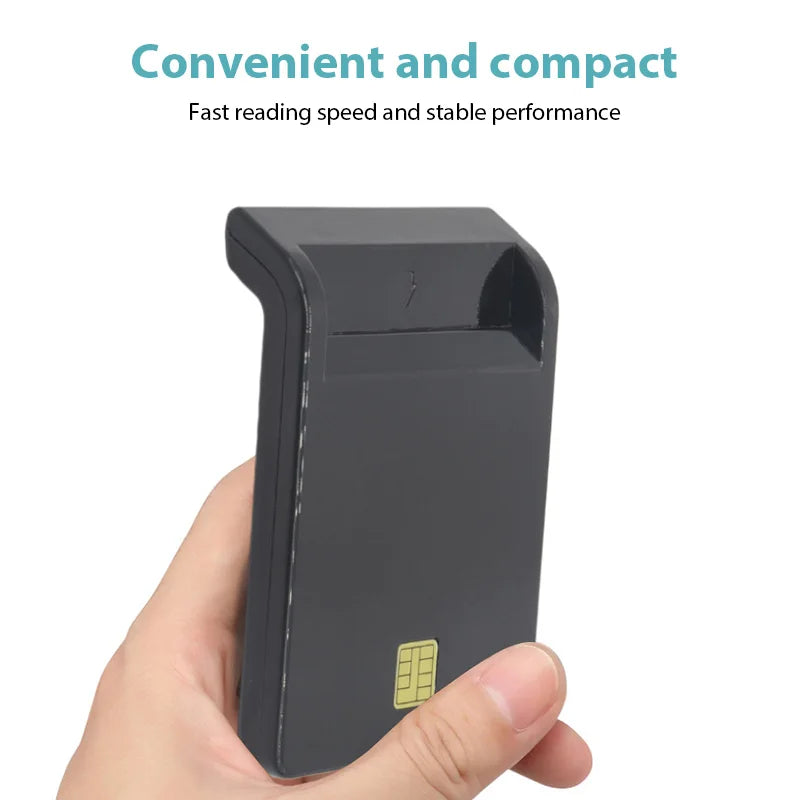 Multi-function Portable USB 2.0 Intelligent Card Reader Affordable Easy Use for DNIE ATM CAC IC ID Bank SIM Card Reader