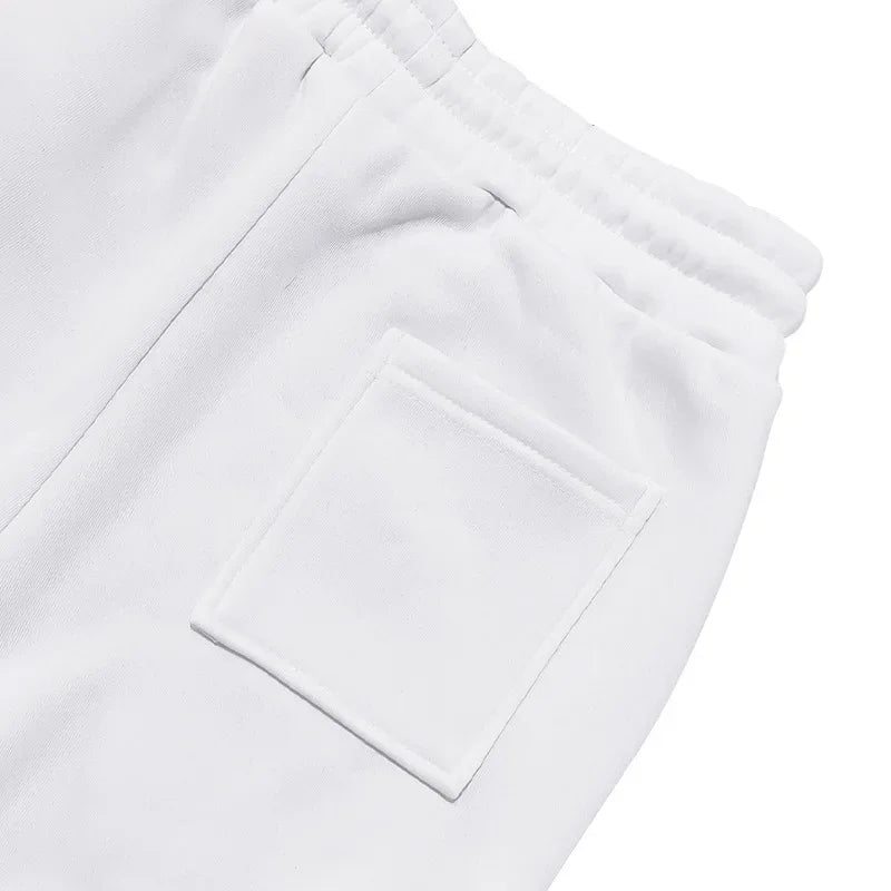 Autumn and Winter Printed New Men's Velvet Hoodie, Work Clothes, Pants Set, Sports Fashion, Leisure Multi Pocket 2-piece Set