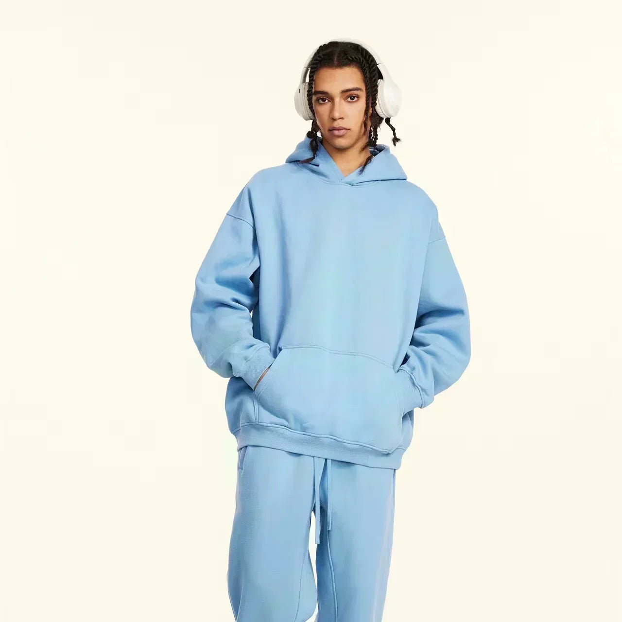 Men's casual Longing for Freedom pattern hooded sweatshirt Sweater machine washable Spring and autumn streetwear Hooded pullover