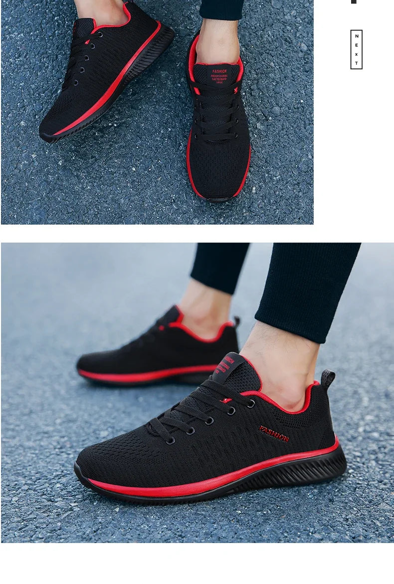 Men Running Walking Knit Shoe Casual Sneakers Breathable Sports Running Athletic Gym Lightweight Outdoor Women Shoes Size38-47