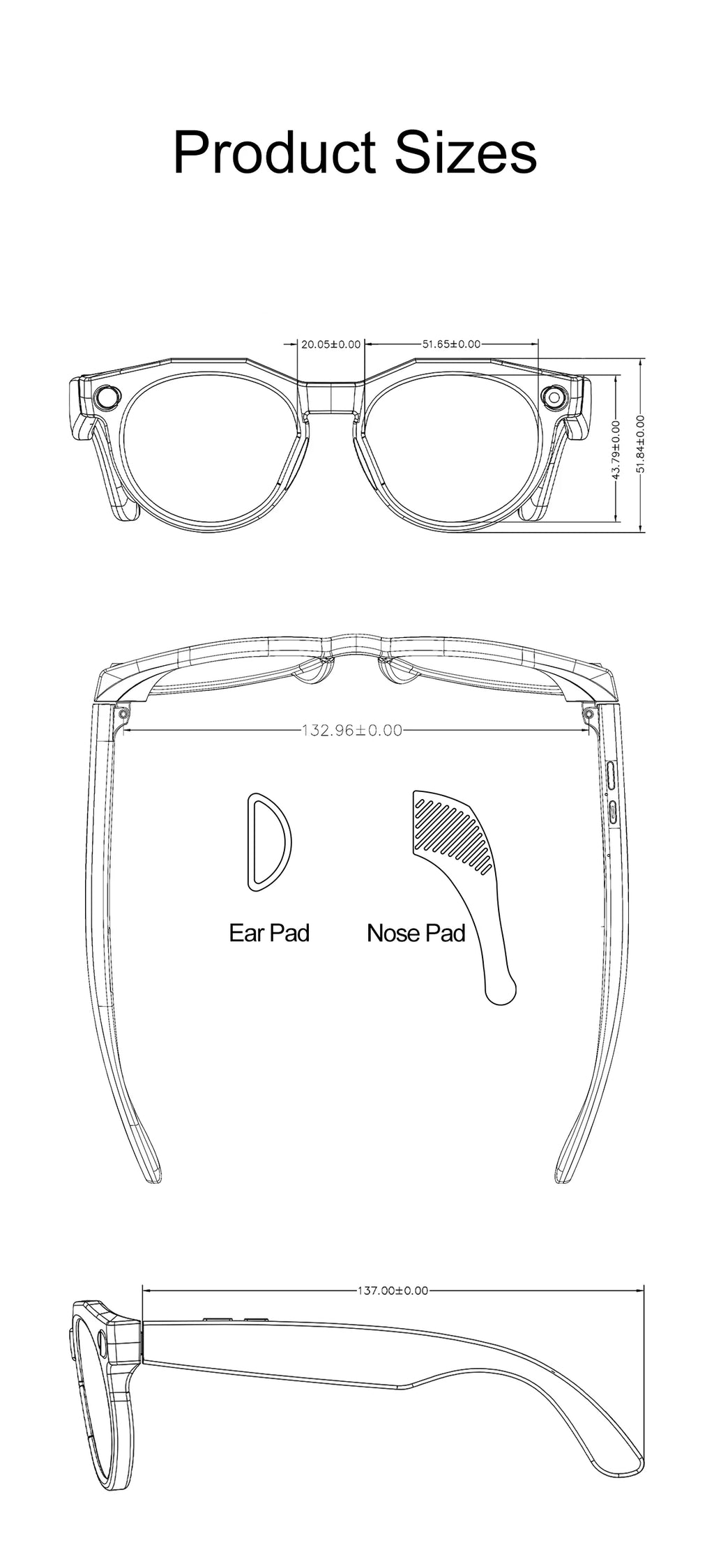 New Upgrade Brand Smart Glasses 800W Camera HD Video Recording AI Photo Recognition Bluetooth Call Translation Voice Sunglasses