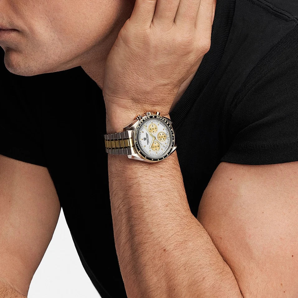 PAGANI DESIGN 2026 New Men's Watches Top Luxury Quartz Watch For Men Auto Date Speed Chronograph AR Sapphire Mirror Wrist watch