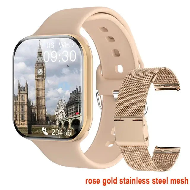 2025 Series 10 Watch 10 GPS Smart Watch Memory Music Video Bluetooth Call Heart Rate Waterproof NFC Smartwatch For Apple Android