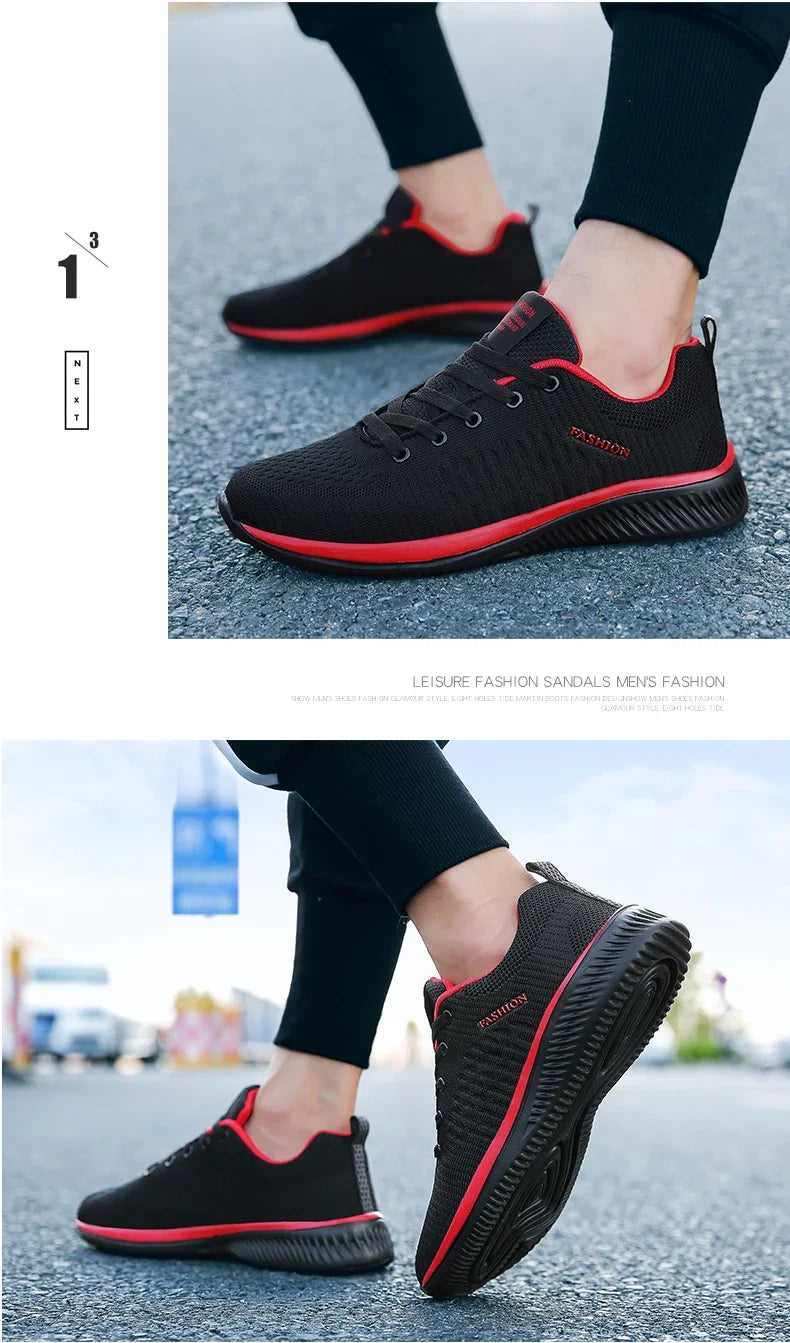 Men Running Walking Knit Shoe Casual Sneakers Breathable Sports Running Athletic Gym Lightweight Outdoor Women Shoes Size38-47