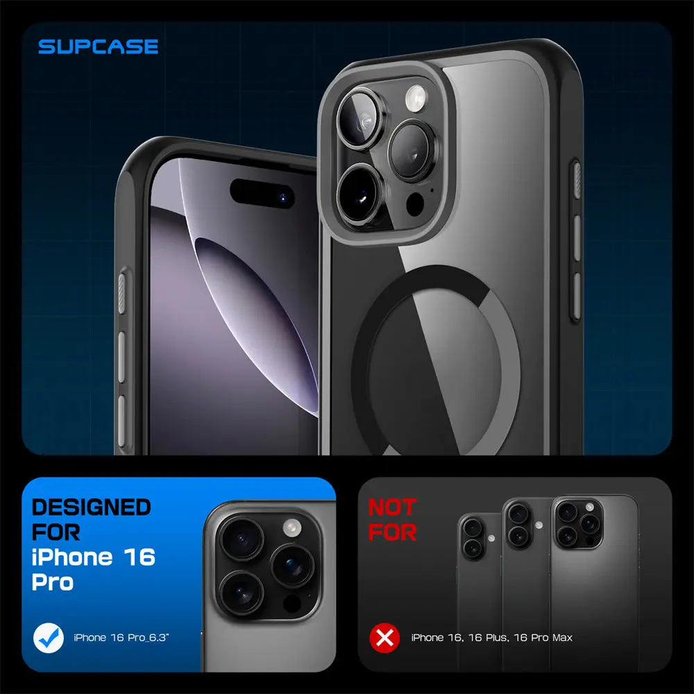 SUPCASE For iPhone 16 Pro Case with Camera Control Capture Button UB Mag Series Slim Protective Magnetic with MagSafe Phone Case