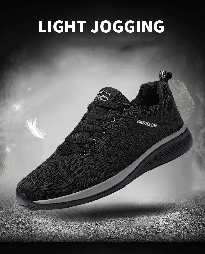 Men Running Walking Knit Shoe Casual Sneakers Breathable Sports Running Athletic Gym Lightweight Outdoor Women Shoes Size38-47
