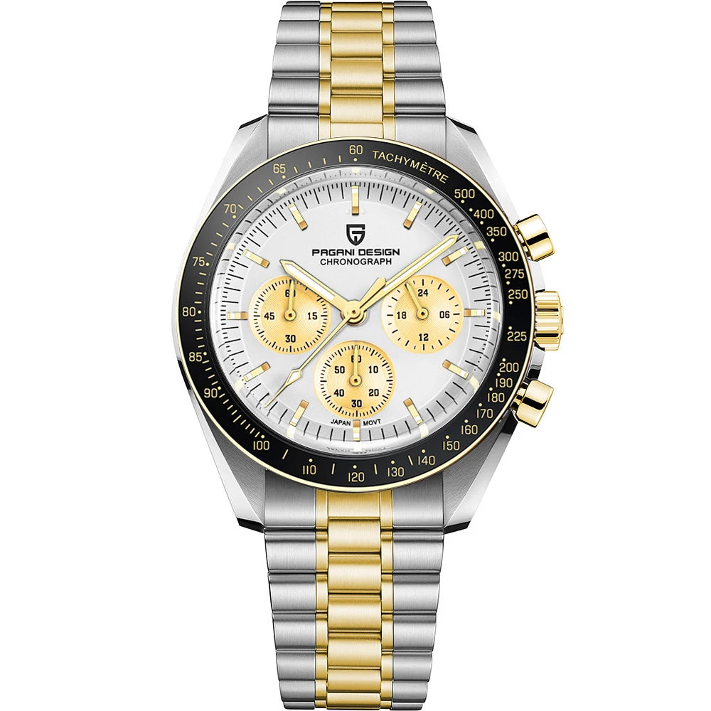 PAGANI DESIGN 2026 New Men's Watches Top Luxury Quartz Watch For Men Auto Date Speed Chronograph AR Sapphire Mirror Wrist watch