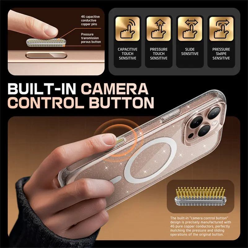 SUPCASE For iPhone 16 Pro Case with Camera Control Capture Button UB Mag Series Slim Protective Magnetic with MagSafe Phone Case