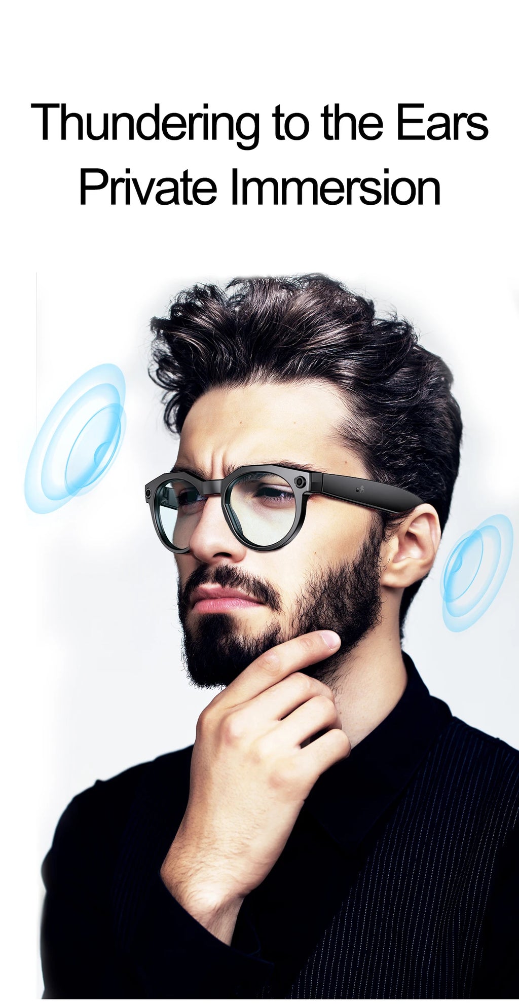 New Upgrade Brand Smart Glasses 800W Camera HD Video Recording AI Photo Recognition Bluetooth Call Translation Voice Sunglasses