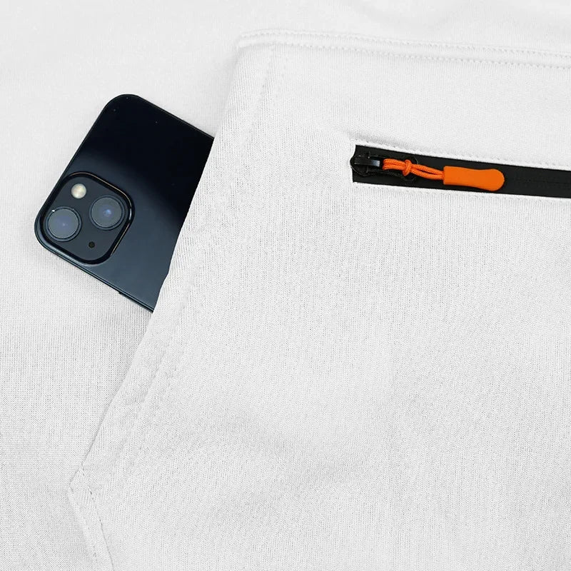 Autumn and Winter Printed New Men's Velvet Hoodie, Work Clothes, Pants Set, Sports Fashion, Leisure Multi Pocket 2-piece Set