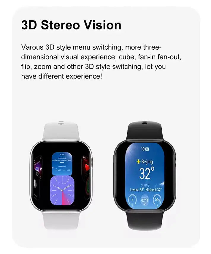 2025 Series 10 Watch 10 GPS Smart Watch Memory Music Video Bluetooth Call Heart Rate Waterproof NFC Smartwatch For Apple Android