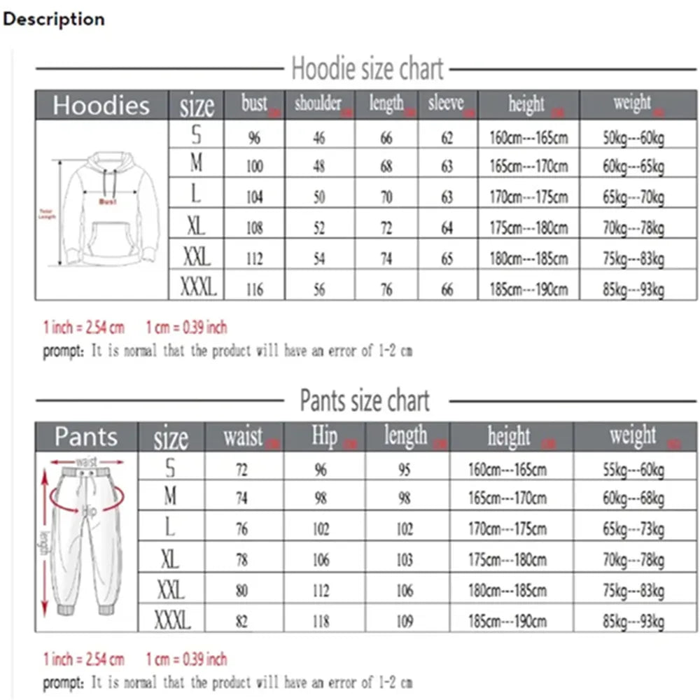 Men's Solid Color Tracksuit Set, Winter Warm Hooded Sweatshirt & Joggers, Casual Streetwear Outfit, Gym Workout Athletic Clothin