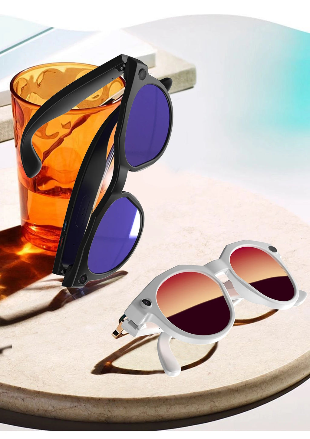 New Upgrade Brand Smart Glasses 800W Camera HD Video Recording AI Photo Recognition Bluetooth Call Translation Voice Sunglasses