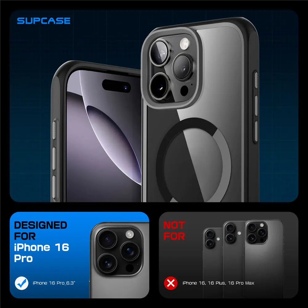 SUPCASE For iPhone 16 Pro Case with Camera Control Capture Button UB Mag Series Slim Protective Magnetic with MagSafe Phone Case