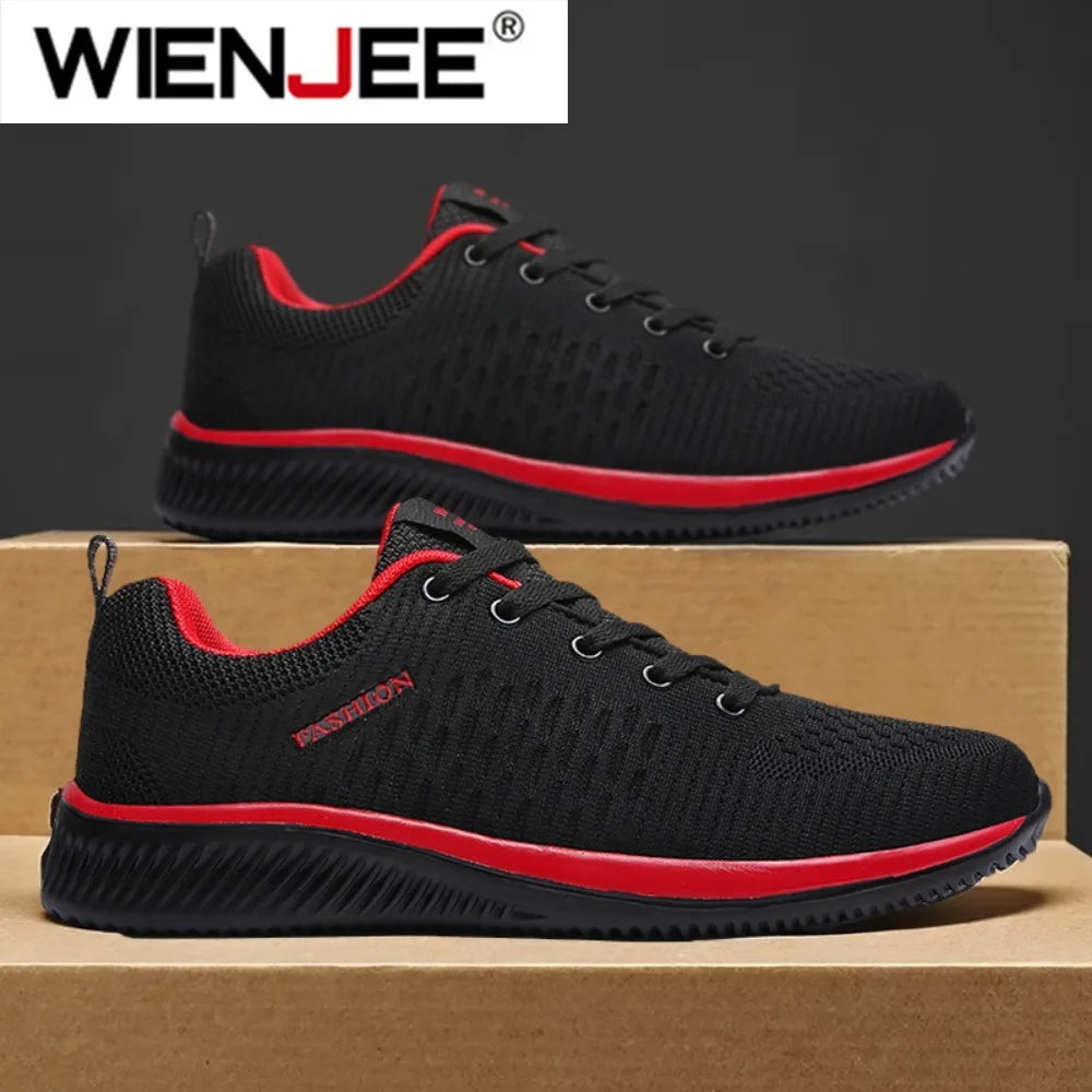 Men Running Walking Knit Shoe Casual Sneakers Breathable Sports Running Athletic Gym Lightweight Outdoor Women Shoes Size38-47