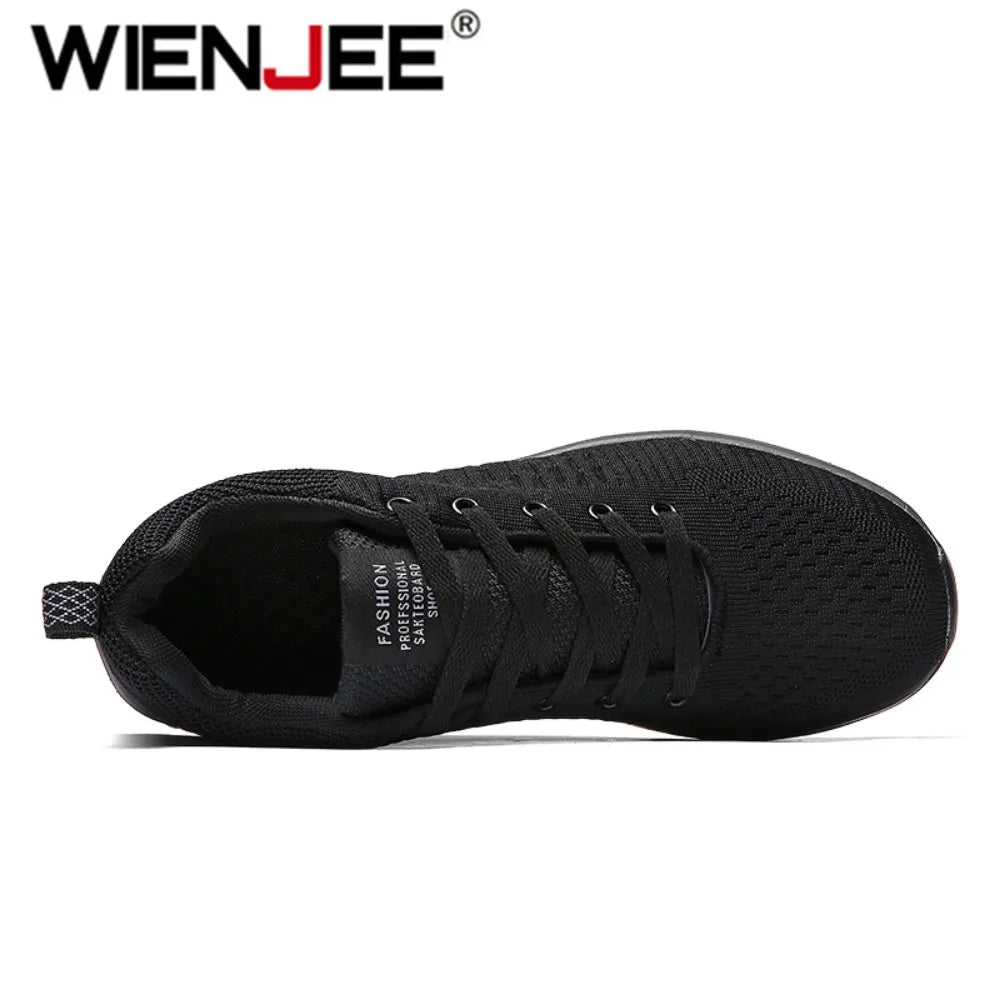 Men Running Walking Knit Shoe Casual Sneakers Breathable Sports Running Athletic Gym Lightweight Outdoor Women Shoes Size38-47