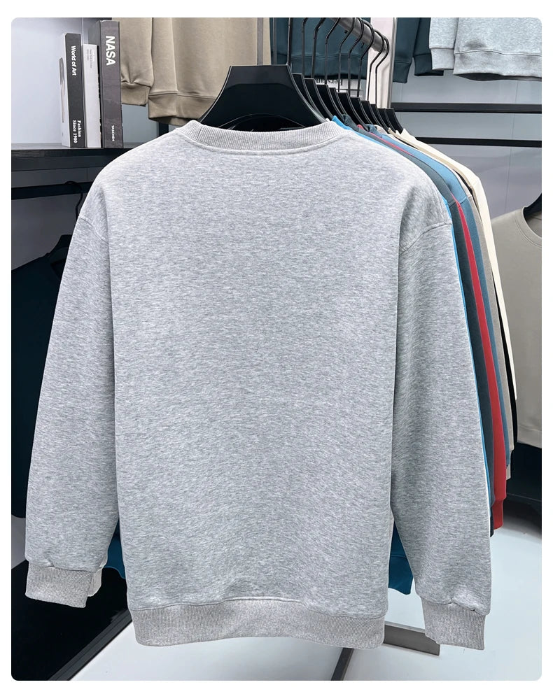 Designer Brand Men's Round Neck Sweatshirt Autumn New Fashion Thickened Warm Luxury Pony Embroidery Loose Casual Paul Pullover