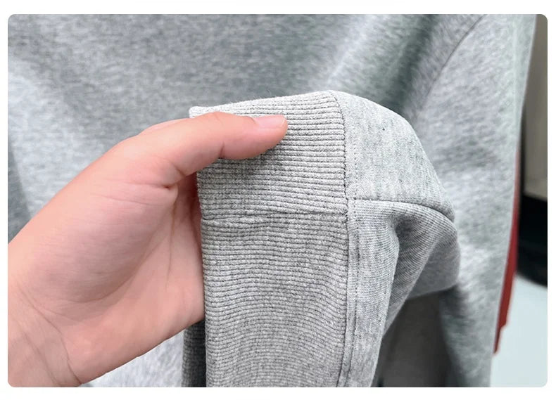 Designer Brand Men's Round Neck Sweatshirt Autumn New Fashion Thickened Warm Luxury Pony Embroidery Loose Casual Paul Pullover