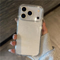 Luxury Bling Glitter Clear Shockproof Armor Case For iPhone 17 17Air 17Pro 17Pro Max Transparent Lens Protection Hard Back Cover