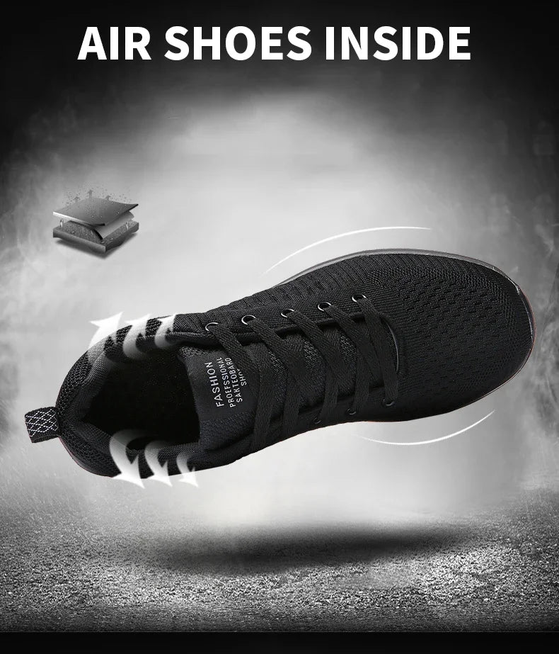 Men Running Walking Knit Shoe Casual Sneakers Breathable Sports Running Athletic Gym Lightweight Outdoor Women Shoes Size38-47